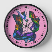 Gay Unicorn Uhr (Vorderseite)