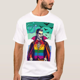 Gay Vampire in Regenbogenfarben T-Shirt