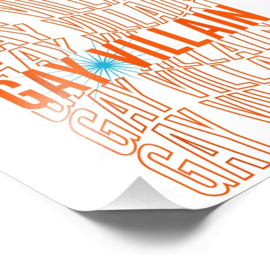 Gay Villain Funny Meme LGBT Gay Pride Lesbian LGBT Fotodruck (Ecke)