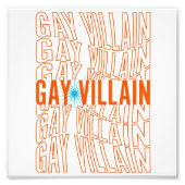 Gay Villain Funny Meme LGBT Gay Pride Lesbian LGBT Fotodruck (Vorne)