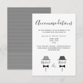 Gay Wedding Accommodation Card (Vorne/Hinten)