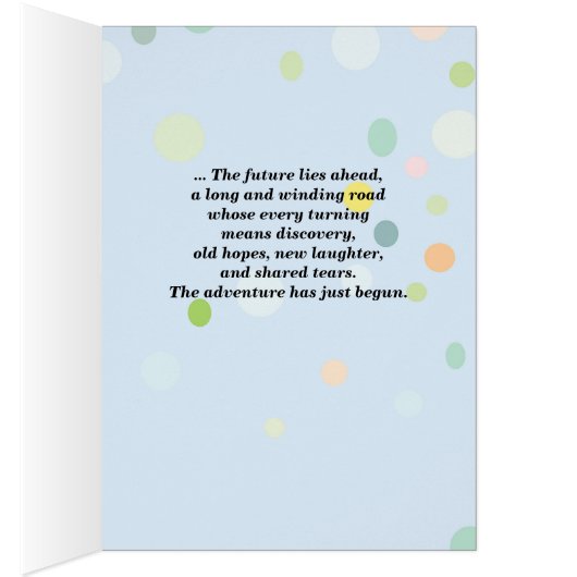 Gay Wedding, Apache Segen, Blau mit Punkten (Innen (Rechts))