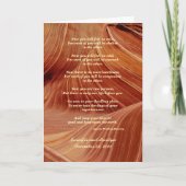 Gay Wedding, Apache Segen Patterns in Sandstone Karte (Vorderseite)