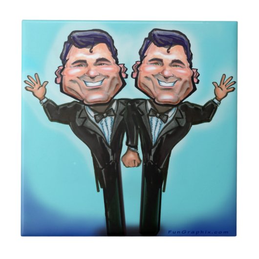 Gay Wedding Cake Dolls Fliese (Vorderseite)