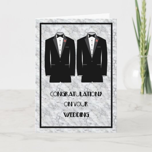 Gay Wedding Card Karte (Vorderseite)