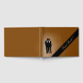 Gay Wedding Chocolate Brown Guest Book Gästebuch (Voll)