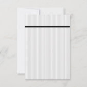 Gay Wedding Double Bow Krawatte Classic UAWG RSVP Karte (Rückseite)