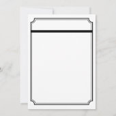 Gay Wedding Double Bow Krawatte Klassisch Gerahmt Einladung (Rückseite)