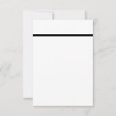 Gay Wedding Double Bow Krawatte Minimalistische UA RSVP Karte (Rückseite)