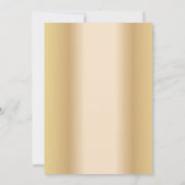 Gay Wedding Double Bow Krawatte Moderne Gold Einladung (Rückseite)