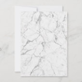 Gay Wedding Double Bow Krawatte Moderne Marmor Einladung (Rückseite)