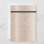 Gay Wedding Double Bow Krawatte Modernes Elfenbein Einladung (Rückseite)