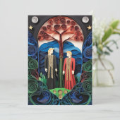 Gay Wedding Einladung (Stehend Vorderseite)