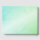 Gay Wedding Fresh Green Gästebuch (Rückseite)