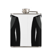 Gay Wedding Gift for Groom - Personalisierte Flasc Flachmann (Rückseite)