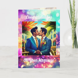 Gay Wedding Gratulations Card Karte