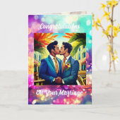 Gay Wedding Gratulations Card Karte (Gelbe Blume)