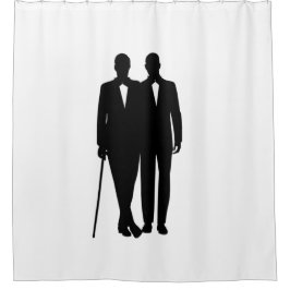 Gay Wedding Grooms Duschvorhang