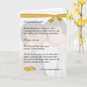 Gay Wedding Herzlichen Glückwunsch zwei Grooms Karte (Gelbe Blume)