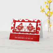 Gay Wedding Jubiläum Life Partner Red Heart Karte (Gelbe Blume)