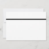 Gay Wedding Minimalistisch Classic Bow Krawatte Mr Einladung (Rückseite)