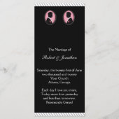 Gay Wedding Program für bemalte Silhouetten Programm (Vorderseite)