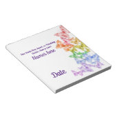 Gay Wedding Rainbow Butterfells Candy Bar Wrappers Notizblock (angewinkelt)