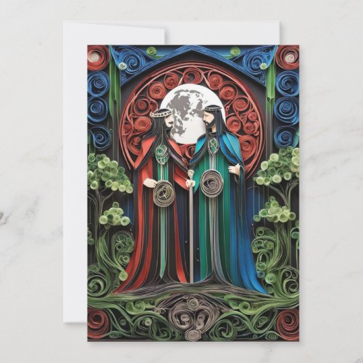 Gay Wedding RSVP Einladung (Vorderseite)