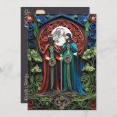 Gay Wedding RSVP Einladung (Vorne/Hinten)