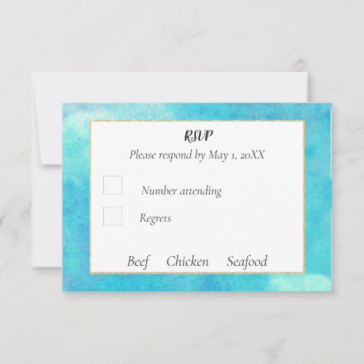 Gay Wedding RSVP Karte (Vorderseite)