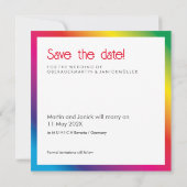 Gay Wedding Save the Date (Rückseite)
