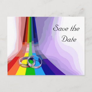 Gay Wedding Save the Date Ankündigungspostkarte