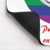 Gay Wedding setzt einen Ring auf Mousepad (Ecke)