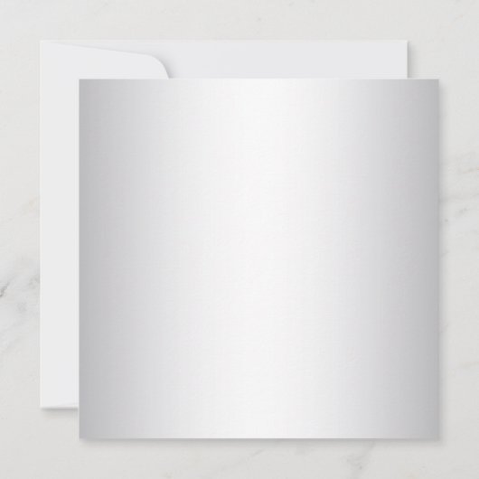 Gay Wedding Silver Save the Date Weihnachtskarten (Rückseite)