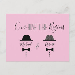 Gay Wedding speichern das Datum der Einladung