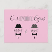 Gay Wedding speichern das Datum der Einladung (Vorderseite)