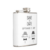 Gay Wedding speichert das Datum Flachmann (Rechts)