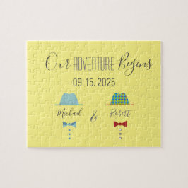 Gay Wedding speichert das Datum Puzzle