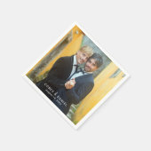 Gay Wedding Two Grooms Foto Serviette (Ecke)