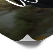 Gay Wedding Welcome Two Grooms Foto Poster (Ecke)