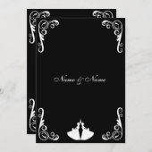 Gay Weditation - Lesbisch - Zwei Briden Einladung (Vorne/Hinten)