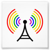 Gay WiFi-Regenbogensignalantenne Fotodruck (Vorne)
