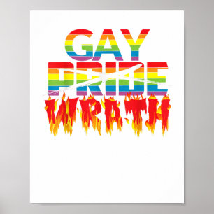 Gay Wrath Not Gay Pride - Juli Celebration T Shirt Poster