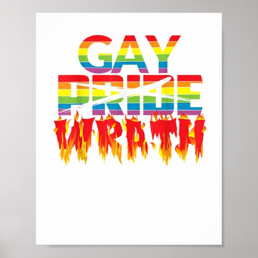 Gay Wrath Not Gay Pride - Juli Celebration T Shirt Poster (Vorne)