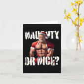 Gay Xmas Muscle Daddy Bear Nice Santa Pride Lgbtq Karte (Gelbe Blume)