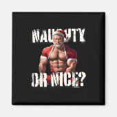 Gay Xmas Muscle Daddy Bear Nice Santa Pride Lgbtq Magnet (Vorne)