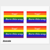 GAY- YUP GEBOREN SO - STICKER (Blatt)