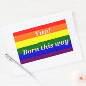 GAY- YUP GEBOREN SO - STICKER (Umschlag)