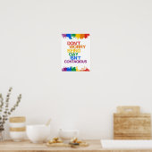 GAY ZU SEIN IST NICHT KONTAGIÖS POSTER (Küche)