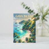 Gaya-Insel Malaysia Postkarte (Stehend Vorderseite)